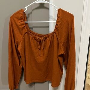 Orange Boho Long Sleeve